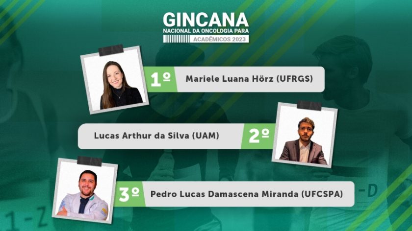 Conheça os vencedores da Gincana Nacional da Oncologia para Acadêmicos 2023